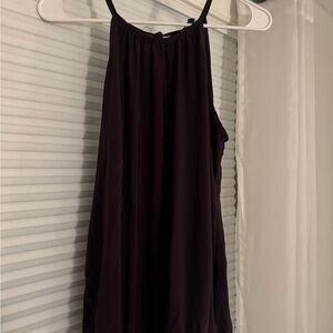 Elegant dark purple Sleeveless Top